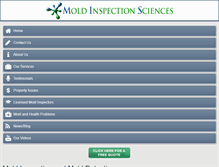 Tablet Screenshot of moldinspectiondallas.com